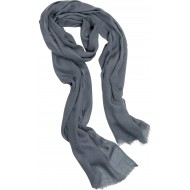 Bufanda UNISEX 100% lana suave, 60 x180 cms, firma HOWARDS LONDON,gris azulado